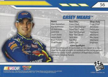 2008 Press Pass Stealth - Retail #56 Casey Mears's Car Back
