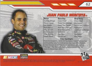 2008 Press Pass Stealth - Retail #62 Juan Pablo Montoya's Car Back