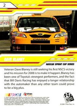 2008 Press Pass Stealth - Retail #2 Dave Blaney Back