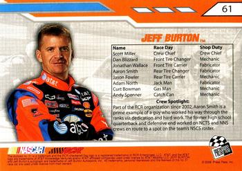 2008 Press Pass Stealth - Retail #61 Jeff Burton's Car Back