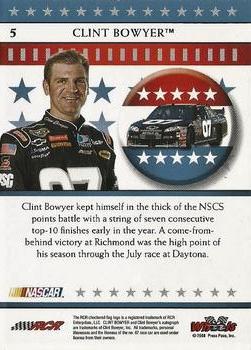 2008 Wheels American Thunder #5 Clint Bowyer Back