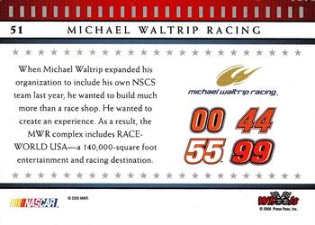 2008 Wheels American Thunder #51 Michael Waltrip Racing Back