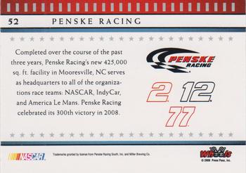 2008 Wheels American Thunder #52 Penske Racing Back