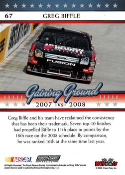 2008 Wheels American Thunder #67 Greg Biffle Back