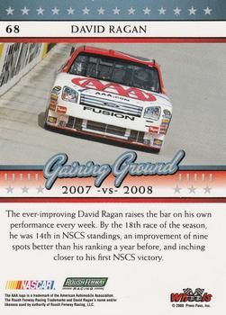 2008 Wheels American Thunder #68 David Ragan Back