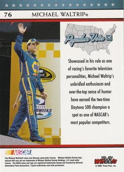 2008 Wheels American Thunder #76 Michael Waltrip Back
