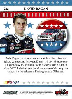 2008 Wheels American Thunder #28 David Ragan Back