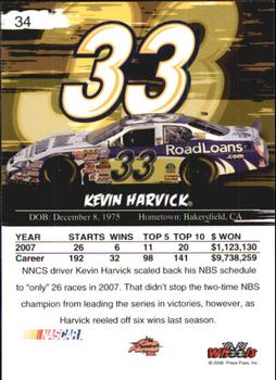2008 Wheels High Gear #34 Kevin Harvick Back