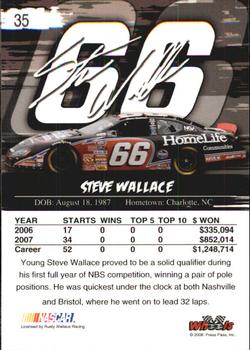 2008 Wheels High Gear #35 Steve Wallace Back