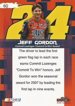 2008 Wheels High Gear #60 Jeff Gordon Back