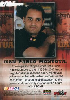 2008 Wheels High Gear #73 Juan Pablo Montoya Back