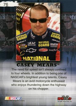 2008 Wheels High Gear #76 Casey Mears Back