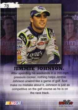 2008 Wheels High Gear #78 Jimmie Johnson Back