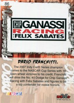 2008 Wheels High Gear #86 Dario Franchitti Back