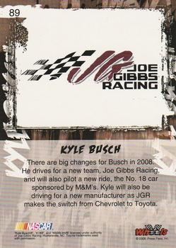2008 Wheels High Gear #89 Kyle Busch's Car Back
