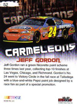 2008 Wheels High Gear #52 Jeff Gordon's Car Back