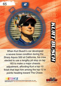 2008 Wheels High Gear #65 Kurt Busch's Car Back