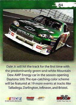 2008 Wheels High Gear #84 Dale Earnhardt Jr. Back