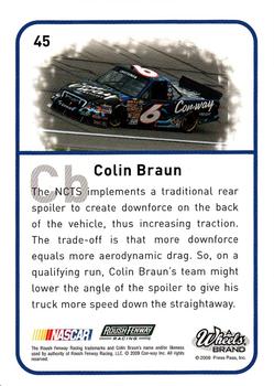 2009 Wheels Element #45 Colin Braun Back