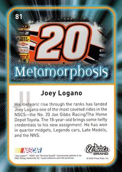 2009 Wheels Element #81 Joey Logano Back