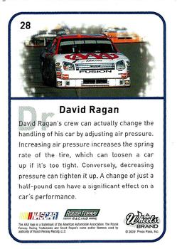 2009 Wheels Element #28 David Ragan Back