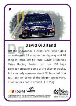 2009 Wheels Element #9 David Gilliland Back