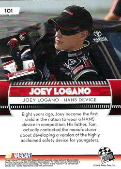 2009 Press Pass #101 Joey Logano Back