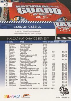 2009 Press Pass #40 Landon Cassill Back