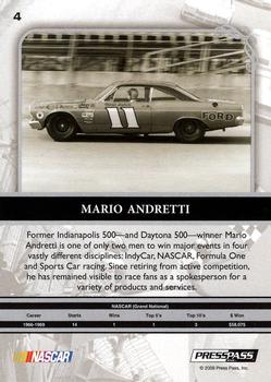 2009 Press Pass Legends #4 Mario Andretti Back