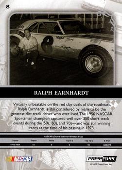 2009 Press Pass Legends #8 Ralph Earnhardt Back