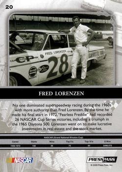 2009 Press Pass Legends #20 Fred Lorenzen Back