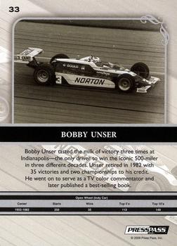 2009 Press Pass Legends #33 Bobby Unser Back