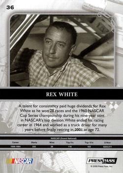 2009 Press Pass Legends #36 Rex White Back