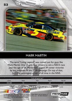 2009 Press Pass Legends #53 Mark Martin Back