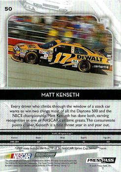 2009 Press Pass Legends #50 Matt Kenseth Back