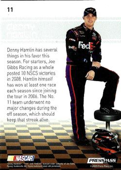 2009 Press Pass Premium #11 Denny Hamlin Back