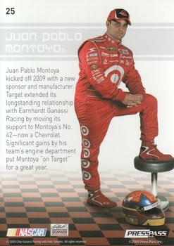 2009 Press Pass Premium #25 Juan Pablo Montoya Back