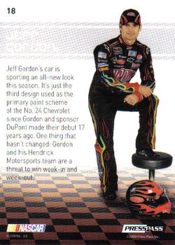 2009 Press Pass Premium #18 Jeff Gordon Back