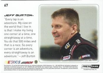 2009 Press Pass Premium #67 Jeff Burton Back