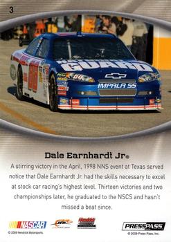 2009 Press Pass Showcase #3 Dale Earnhardt Jr. Back