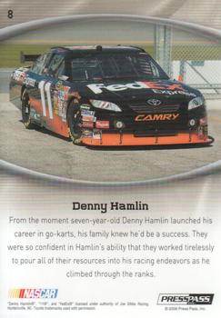 2009 Press Pass Showcase #8 Denny Hamlin Back