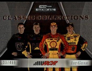 2009 Press Pass Showcase #33 Casey Mears / Jeff Burton / Kevin Harvick / Clint Bowyer Front