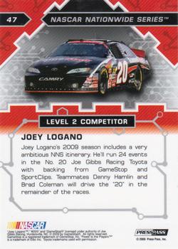 2009 Press Pass Stealth #47 Joey Logano Back