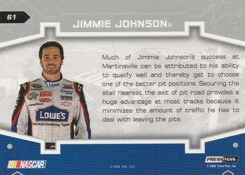 2009 Press Pass Stealth #61 Jimmie Johnson's Car Back