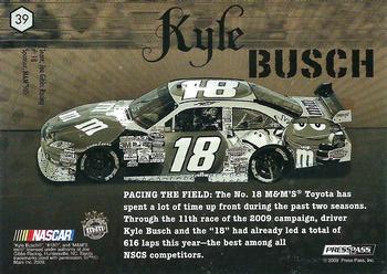 2009 Press Pass VIP #39 Kyle Busch's Car Back