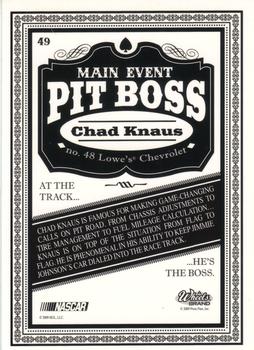 2009 Wheels Main Event #49 Chad Knaus Back