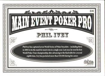 2009 Wheels Main Event #84 Phil Ivey Back