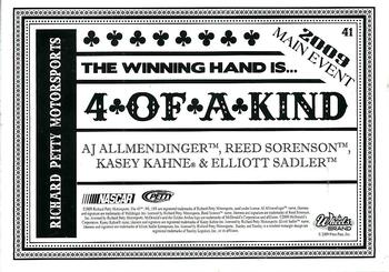 2009 Wheels Main Event #41 Richard Petty Motorsports (A.J. Allmendinger / Reed Sorenson / Kasey Kahne / Elliott Sadler) Back