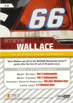 2010 Press Pass #42 Steve Wallace Back
