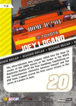 2010 Press Pass #72 Joey Logano Back